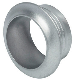 Rosette, solid brass, nickel matt, lacquered, 16mm
