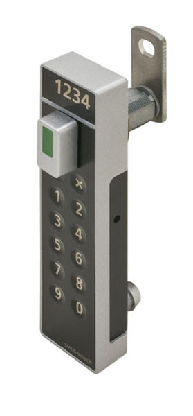 Safe-O-Tronic LS200 Pin/RF horizontal left with knob on right, black