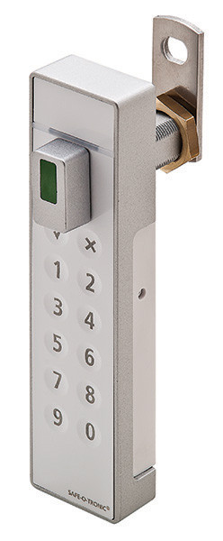 Safe-O-Tronic LS200 Pin/RF vertical with knob at bottom white