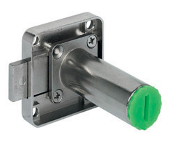 Extended Rim Lock, Symo, drawer, zinc, nickel-plated, 45mm