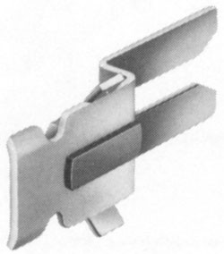Lockbar Clip, side gang lock, steel, zinc-plated