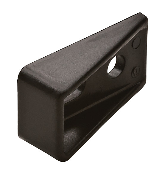 Drawer Locking Wedge, plastic, black, 17mm