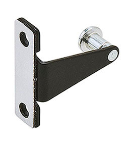 Cabinet strike plate, for StealthLock, steel, black, 1 1/4" x 1 1/4" x 3/8"