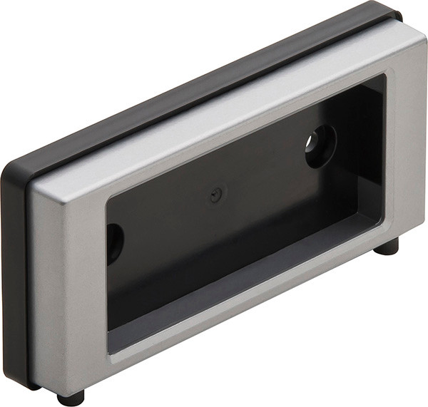 Key Pad mounting plate template, for StealthLock, steel, nickel plated