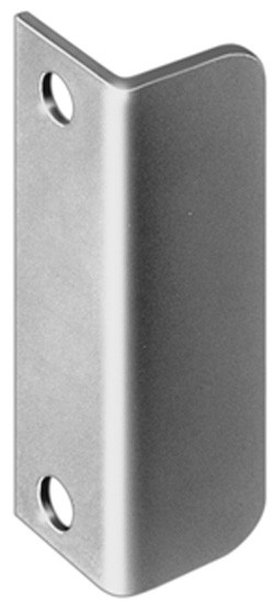 Strike Plate, angled, steel, bronzed, 40mm x 12mm