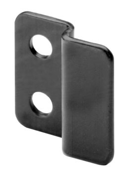 Strike Plate, off-set, steel, nickel-plated, 22.5mm x 22mm