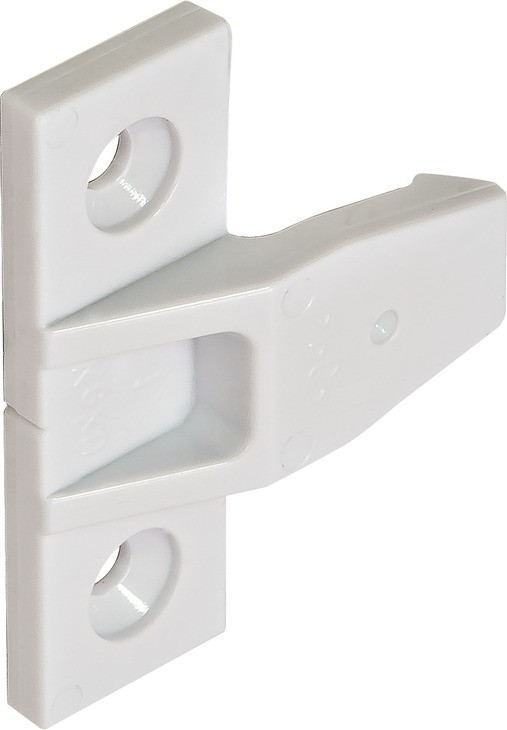 Push-In Fitting, AS Frame Component Keku System, White, with wood screws
