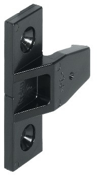 Push-In Fitting, AS Frame Component Keku System, Black, with Varianta screws