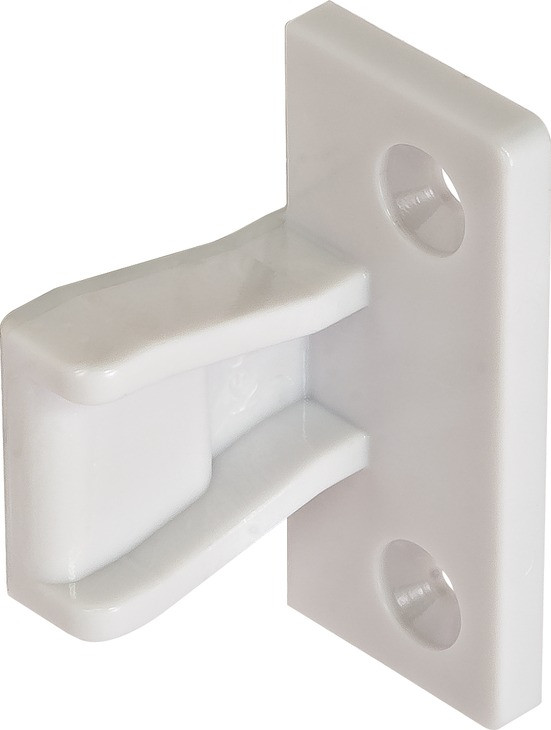 Push-in Fitting, AS Panel Connector Keku, White, With wood screws