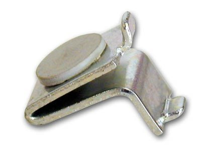 KV Shelf Support clips With Rubber Cushion  for Glass Shelves, 256