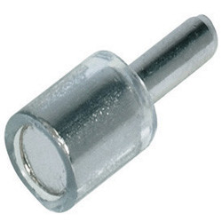 Glass Shelf Support, steel, nickel-plated, 3mm, flat Rate Shipping (one)