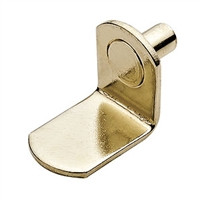 Shelf Support, steel, nickel-plated, L-shaped, 5mm, 20pcs