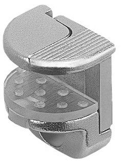 Glass Shelf Support, 8-12mm for screw, zinc, nickel-plated