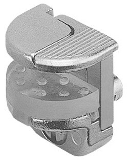 Glass Shelf Support, 6-10mm with Pin, zinc, nickel-plated