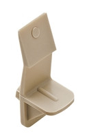 Shelf Support, plastic, beige, 1/4" / for shelf 1/2" 20pcs