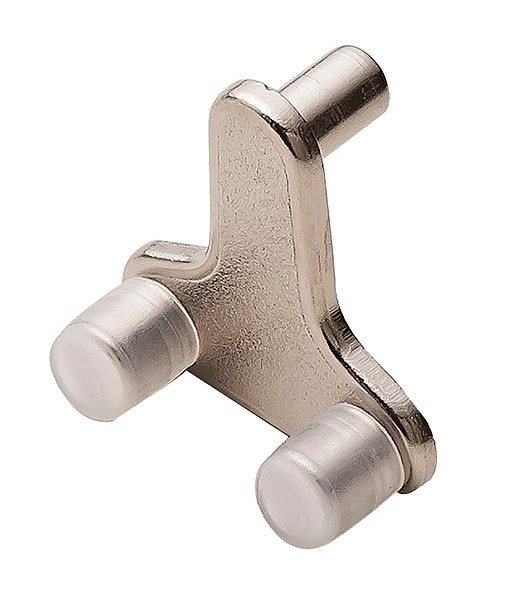 8pcs Glass Shelf Support, steel, nickel-plated, 5mm, 6-10mm