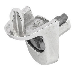 Shelf Support with Cam Lock, zinc, nickel-plated, diameter 5mm