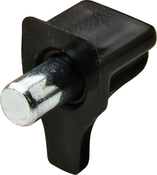 Shelf Support, plastic, black, 5mm