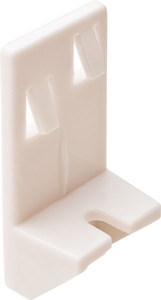 Shelf Support Heavy Duty, plastic, white,#508-32201 5mm For Shelves 3/4"-1" Thick, 1pc