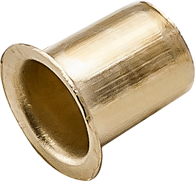 Shelf Support Sleeve, steel, brass-plated, 7mm