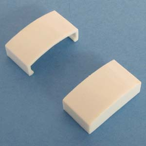 Extrusion End Cap White, Bag of 2