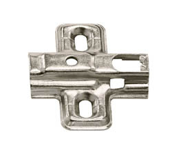 A-Series Clip Mounting Plate, matt, for woodscrews, Mod 0