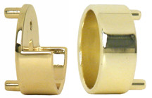 #314 Synergy Wardrobe Tube Support, zinc, brass matt, for 1 5/16" diameter tube