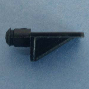Shelf Support 1/2" - 5mm peg, Black, Bag of 1000