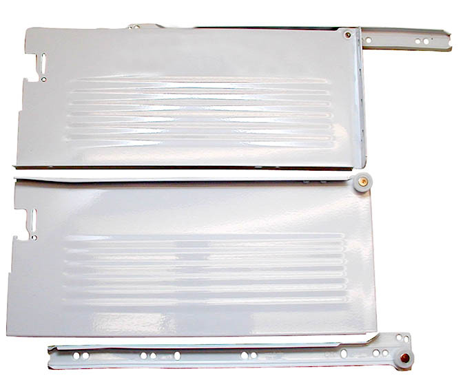 3/4 Extension 320H  C-15 Metabox (H) for 6"High Space  Drawer Height, White 14" Choose Length