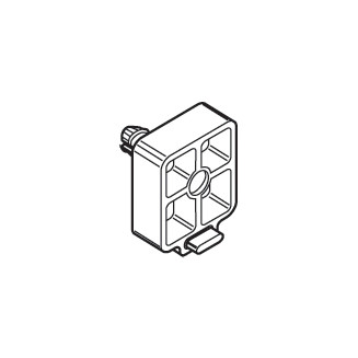 Cabinet Profile Spacer, 8Mm (5/16"), With/5Mm X 11Mm Dowel For Line Boring Mounting