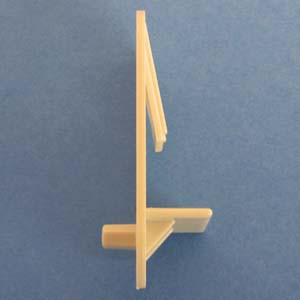 Shelf Support Locking 1/2" - 5mm peg, Almond, Bag of 12