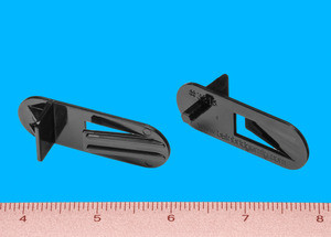 Shelf Support Locking 1/2" - 5mm peg, Black, Bag of 1000