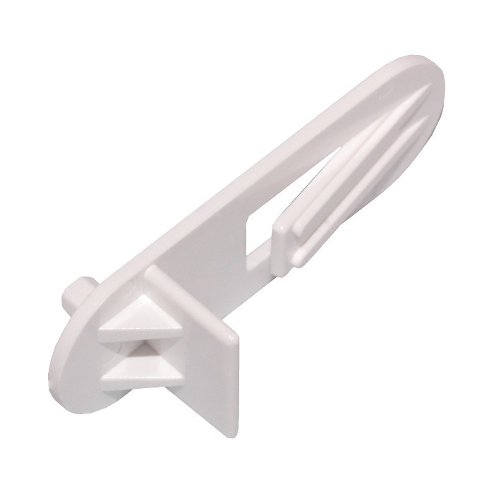 Shelf Support Locking 1/2" - 5mm peg, White, 1pc  3248