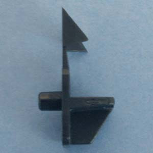 Shelf Support - 1/2" - 5mm peg - Locking Wings, Black, Bag of 24