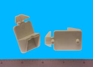 Shelf Support - 3/4" - 5mm pegs - Locking Wings, Almond, Bag of 4