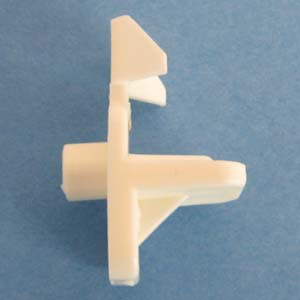 Shelf Support Locking Wings 5/16" - 1/4" peg, White, Pkg of 1000
