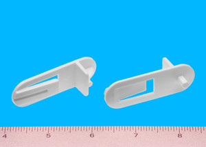 Shelf Support Locking 1/2" - 5mm peg, White, Pkg of