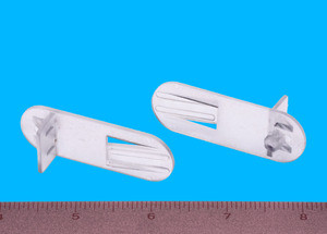 Shelf Support Locking 3/4" - 1/4" peg, Clear, Pkg of 500