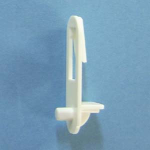 Shelf Support Locking 3/4" - 1/4" peg, White, Bag of 16