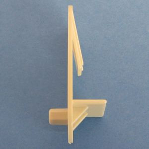 Shelf Support Locking 1/2" - 1/4" peg, Almond one pc