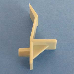 Shelf Support Locking 1/2" - 1/4" peg, Almond, Bag of 12