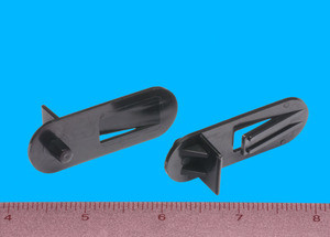 Shelf Support Locking 1/2" - 1/4" peg, Black, Pkg of 500