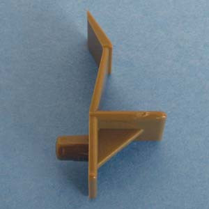 Shelf Support Locking 1/2" - 1/4" peg, Tan, Pkg of 1000