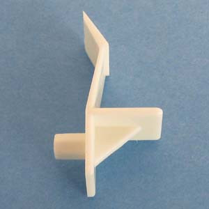 Shelf Support Locking 1/2" - 1/4" peg, White, Bag of 12