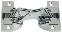 Miter Hinge Gs45/90, zinc, nickel-plated, 135degree,