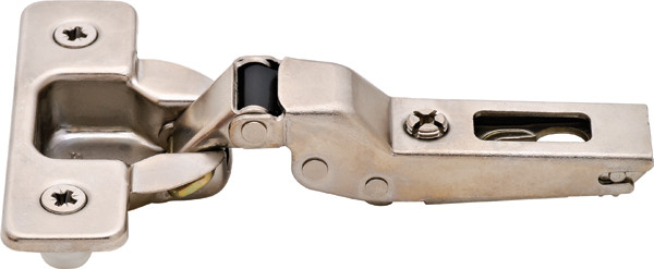 Salice C2R5G99 Hinge, steel, nickel-plated, 94degree, half overlay, free swinging, with dowel, Mod 8