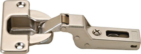 Salice CFA7G99 Hinge, steel, nickel-plated, 94degree, half overlay, self closing, Mod 10
