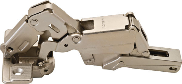 Salice C2PFA99 Hinge, steel, nickel-plated, 165degree, full overlay, self closing, screw-on, Mod 17
