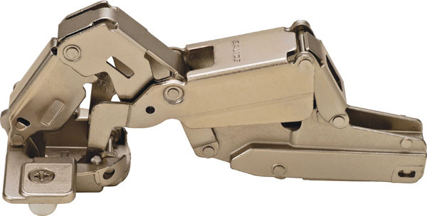 Salice C2RFG99 Hinge, steel, nickel-plated, 165degree, half overlay, self closing, with dowel, Mod 8