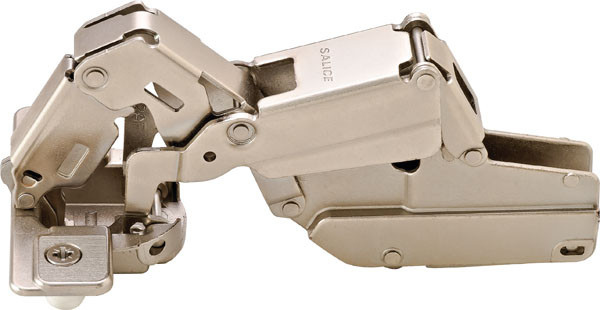 Salice C2RFP99 Hinge, steel, nickel-plated, 165degree, inset mounting, self closing, with dowel, Mod 0
